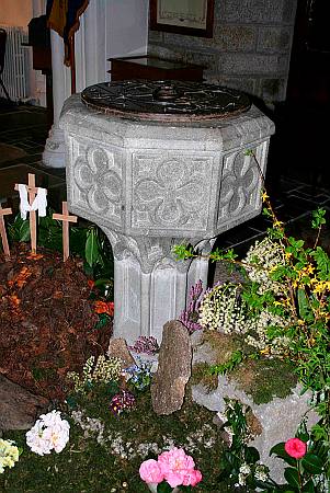 St Gluvias - The Font